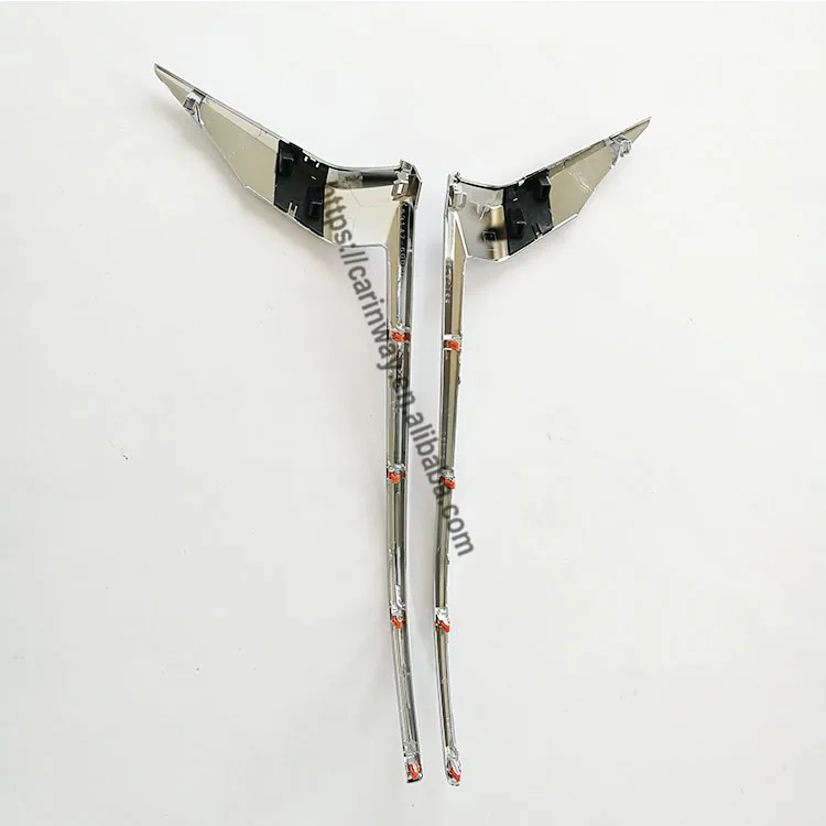 FJ120 body kits full chrome headlight case headlamp trim FJ150 front lamp strip  for Toyota Land Cruiser Prado 2018