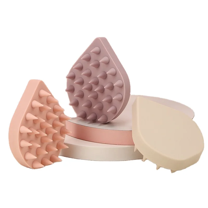 Wholesale Hair Care Silicone Scalp Scrubber Brush Hair Shampoo Brush Scalp Massager