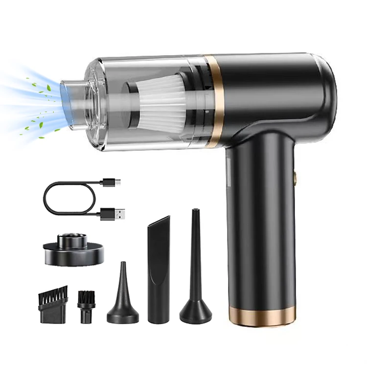 Portable Car Vacuum Cleaner High Power 12000Pa Small 12V Handheld Vacuum with LED Light Detailing Cleaning Kit of Car Interior