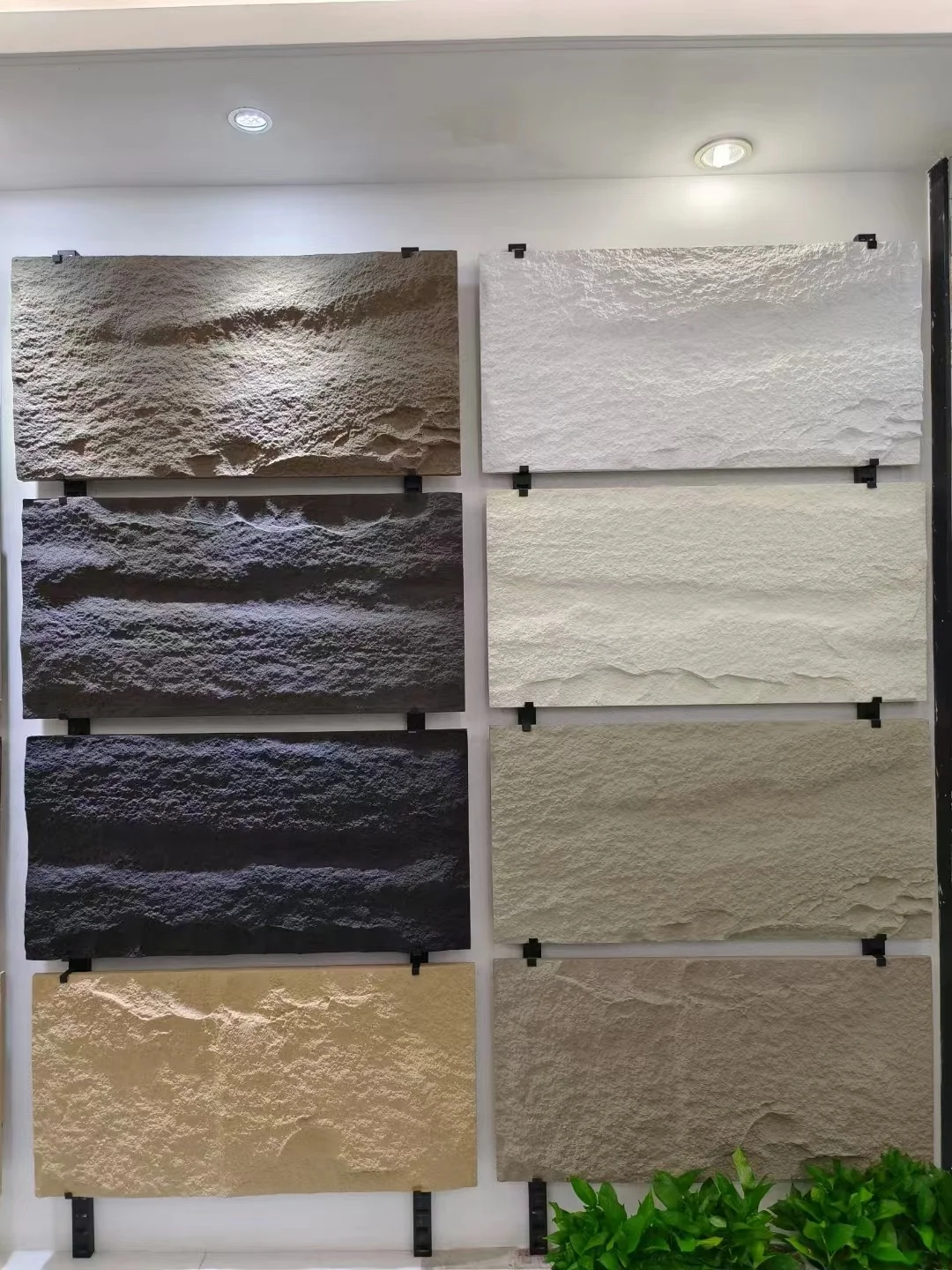 new design ultra light decorative pu stone Polyurethane Artificial stone wall panel big slab