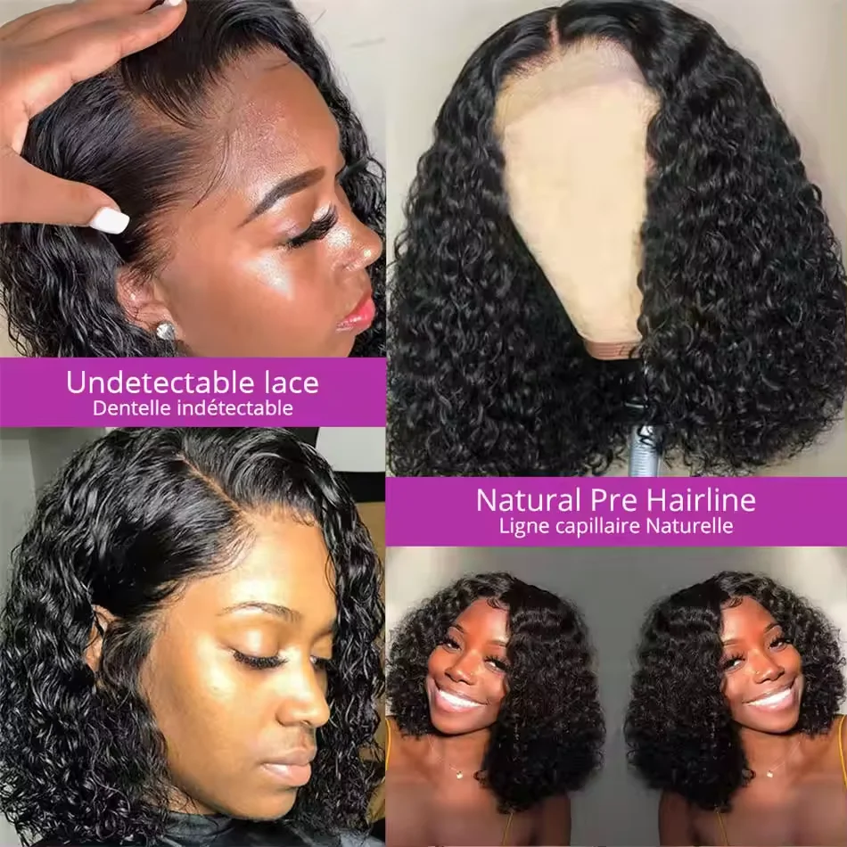 Human Hair Lace Front Wig Factory Price Wholesale Cuticle Aligned Unprocessed 13x4 4x4 Brazilian Hair Afro Kinky Curly Wig