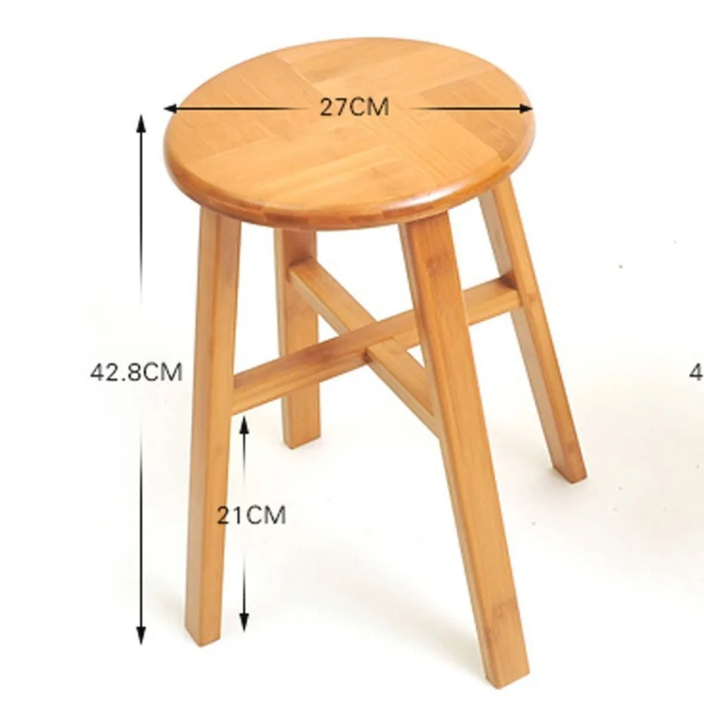 Custom Bamboo Stool Bar Chairs Home Dining Room Seat For Wholesale