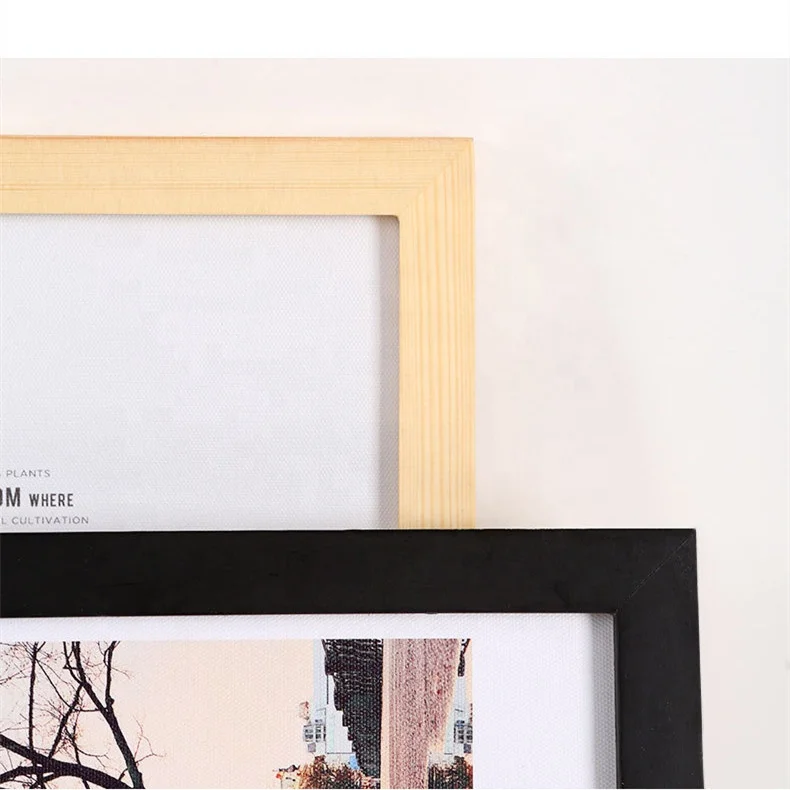 Solid wood photo frame hanging wall picture  mounting A4 art mounting frame  octagonal sketched frame