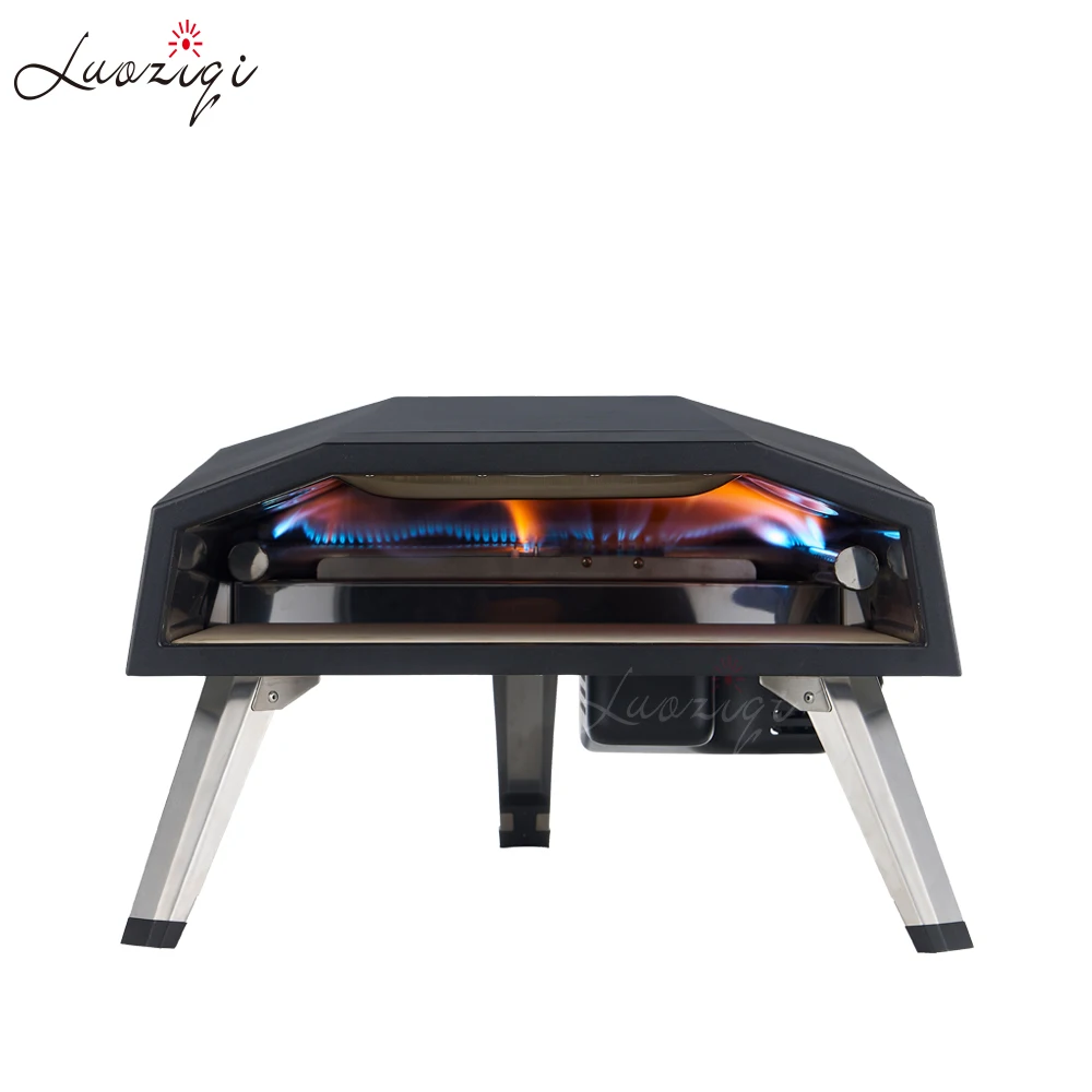 Commercial Stainless Steel Outdoor Gas Burning bbq Pizza Oven Outdoor Table Top Fireo Bread Pizza Cake Baking Oven