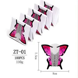 Hot sale Wholesale Extension Form For Nails Extend 100pcs/Roll Custom Forms Oem Paper Tray  Press On Arts Tool for nail