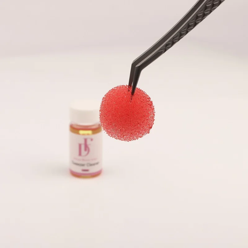Eyelash Extension Tools Private Label Liquid Tweezers Cleaning Lash Eyelash Extension Sponge Glue Tweezer Cleaner
