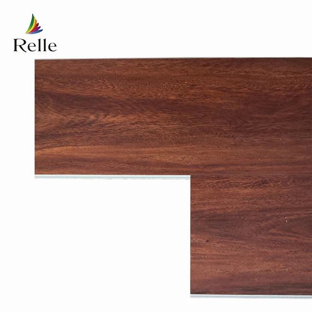 Relle home decoration anti-scratch embossed texture wood click lock spc vinyl plank flooring tiles for hotel