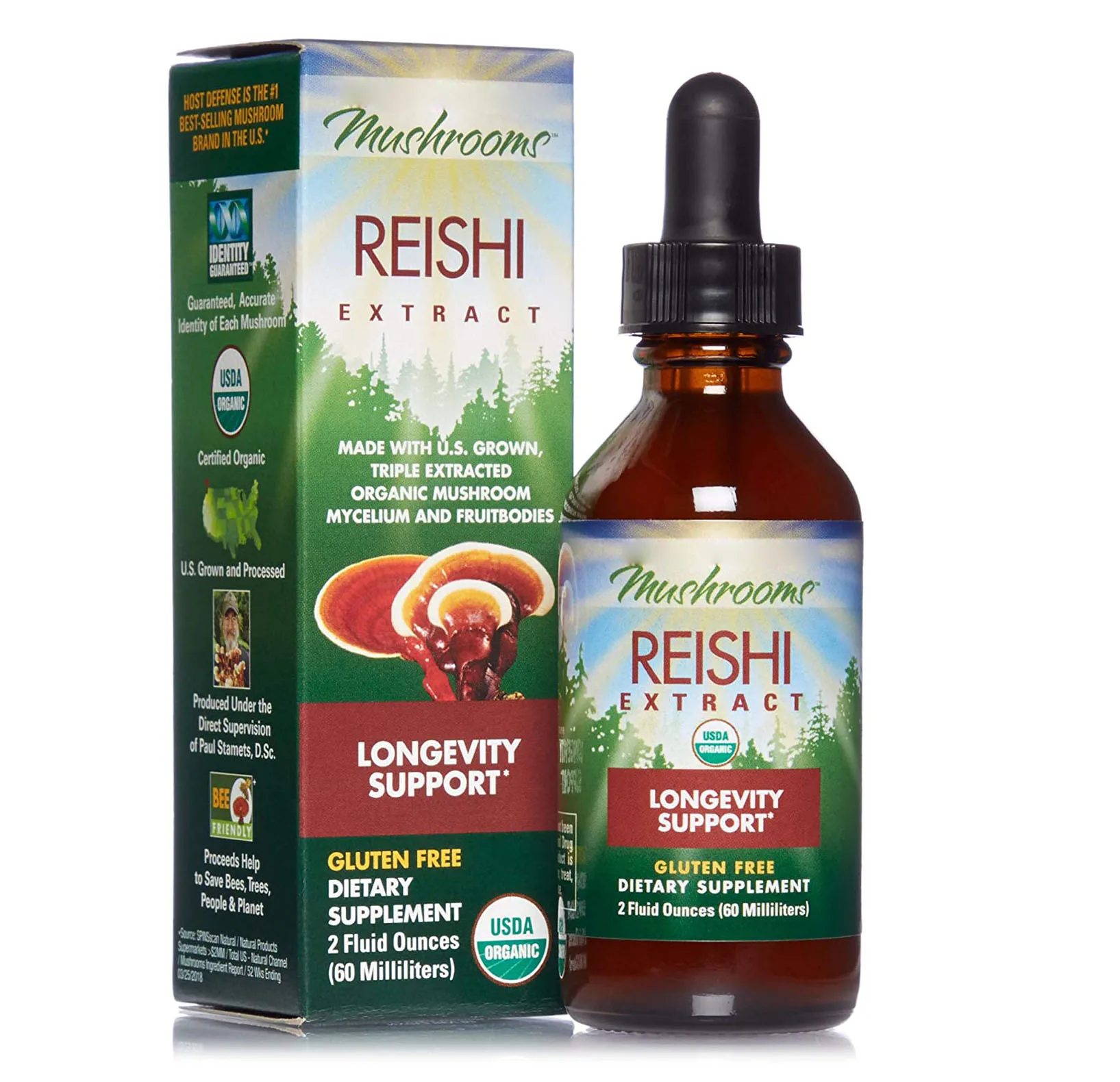 OEM, оптовая продажа, грибковые или грибные спиртовые капли Ganoderma, веганские травяные добавки