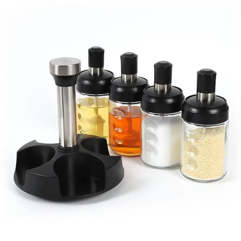Wholesale Kitchen Gadgets Kitchen Transparent Seasoning Salt Pepper Storage Bottle Dispenser Food Storage