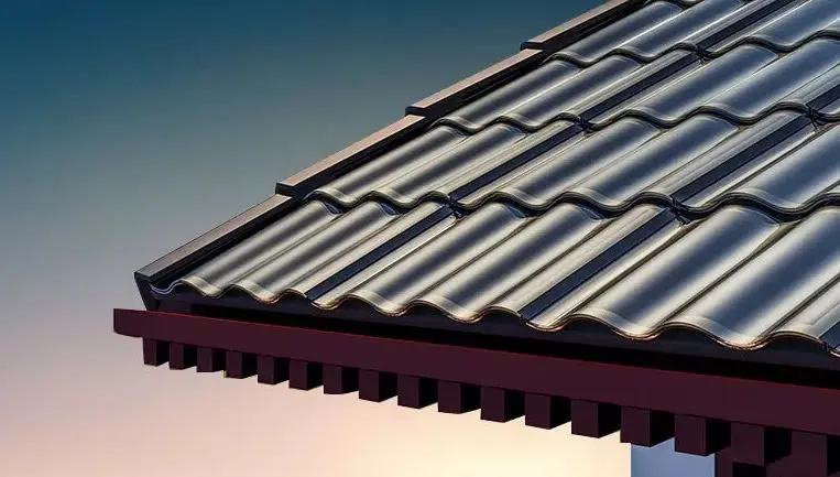 BIPV  Solar Shingles Hantile CIGS 28W 30W 32W thin film Solar Roof Tiles Curve Solar Roof Tile For Villas Solar Power System