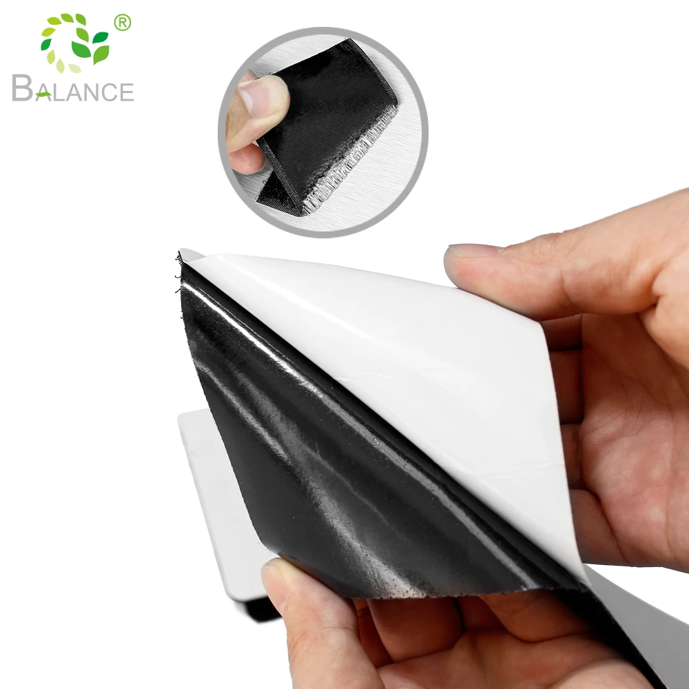 Quick Production Adhesive Hook Loop Tape Strong Adhesion Magic Tape Black Color Car License Plate Band Back with Glue