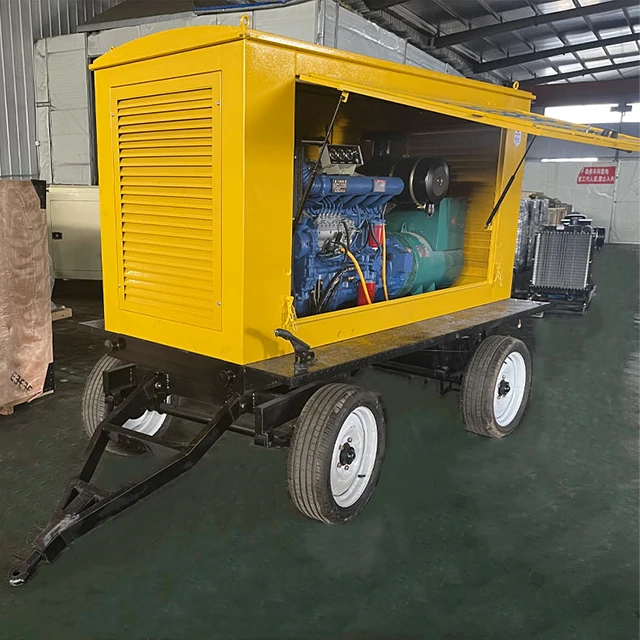 Mobile Rainproof Shed Generator Set 180kw 200kw 250kw 300kw 350kw kva, Mobile trailer diesel generator AC Three Phase