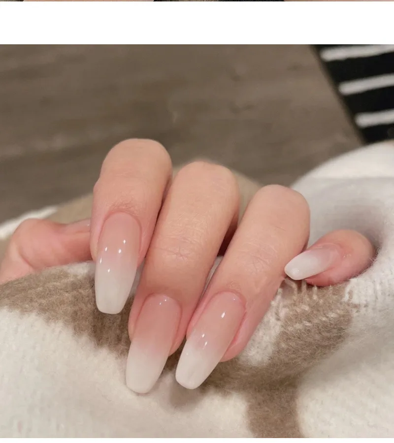 European  American style design acrylic nail tips factory made DIY natural artificial nails