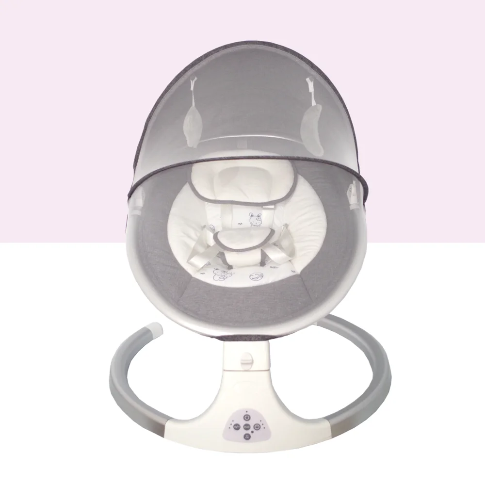 Новинка, Детский Электрический батут с дистанционным управлением и синими зубьями, автоматическое кресло для младенцев с usb, качели для малышей, вибрирующий качалка