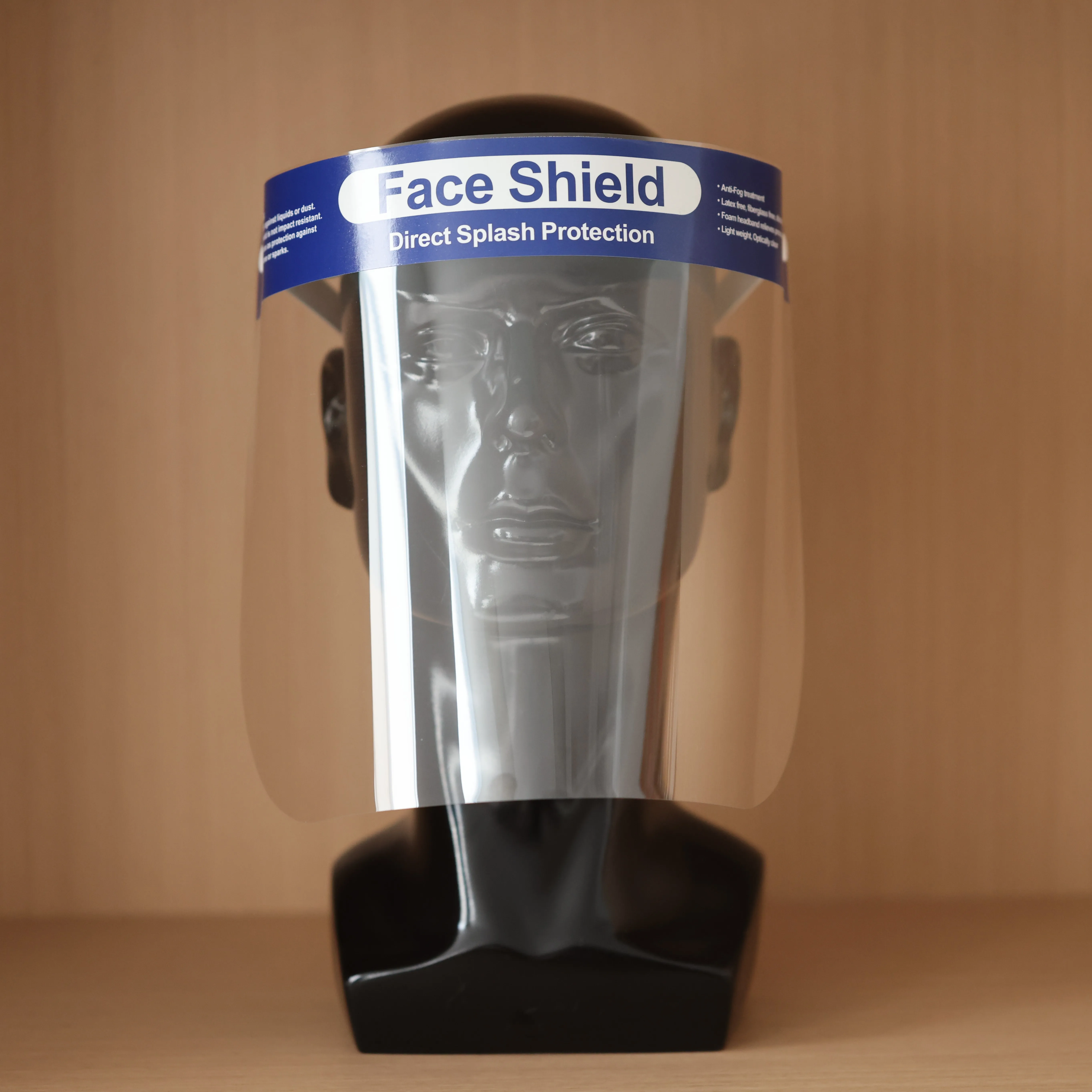 Stock Anti Fog Safety Face Visors Disposable Protective Face Shield Transparent Adult Clear Face Shields Pvc Screen