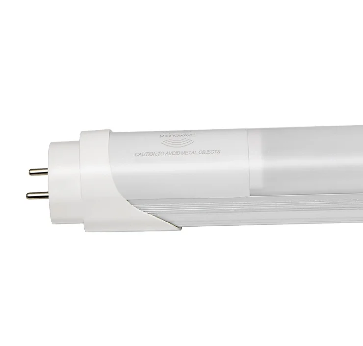 C 1.2m T8 Microwave sensor led tube 4ft higher lumen led tube aluminum +PC led tube