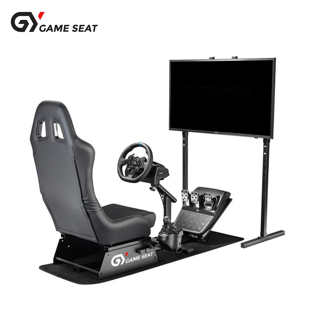 GY013 Gaming f1 Logitech G25 G27 racing simulator with gear shifter holder adjustable racing seat simulator