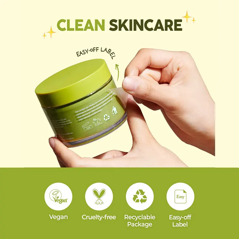 OEM Deep Pore Cleansing Detox Clay Mask with Bentonite, Kaolin Clay and Avocado Moisturizing Avocado Clay Mask