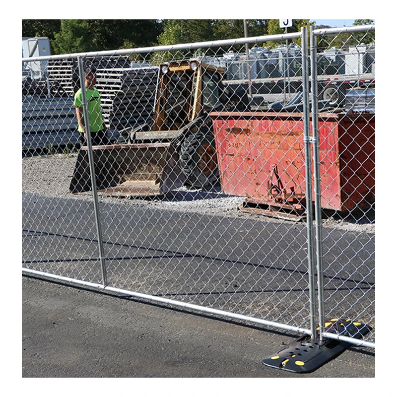 Construction Site 6x12ft Temp Fence Panel American Standard Portable Chain Link Temporary Fencing