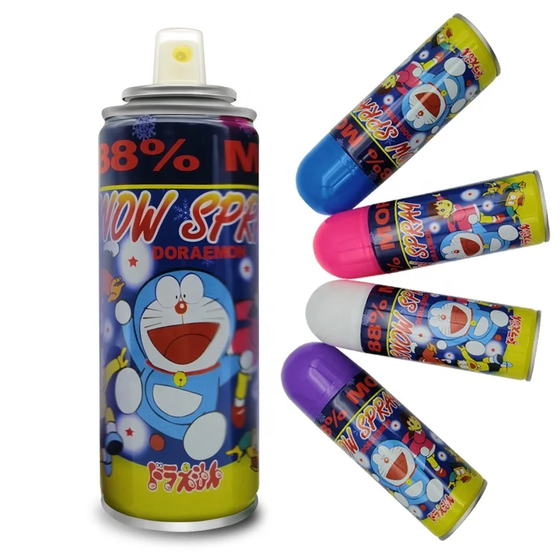 Doraemon party foam snow spray hot sell  snow spray &magic snow spray for birthday
