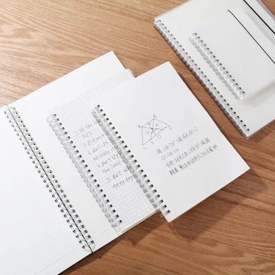 
Frosted Transparent Coil Notebook A5/A6/B5 Horizontal Line Hand Ledger Pp Notepad Notebook Blank Plan Book 