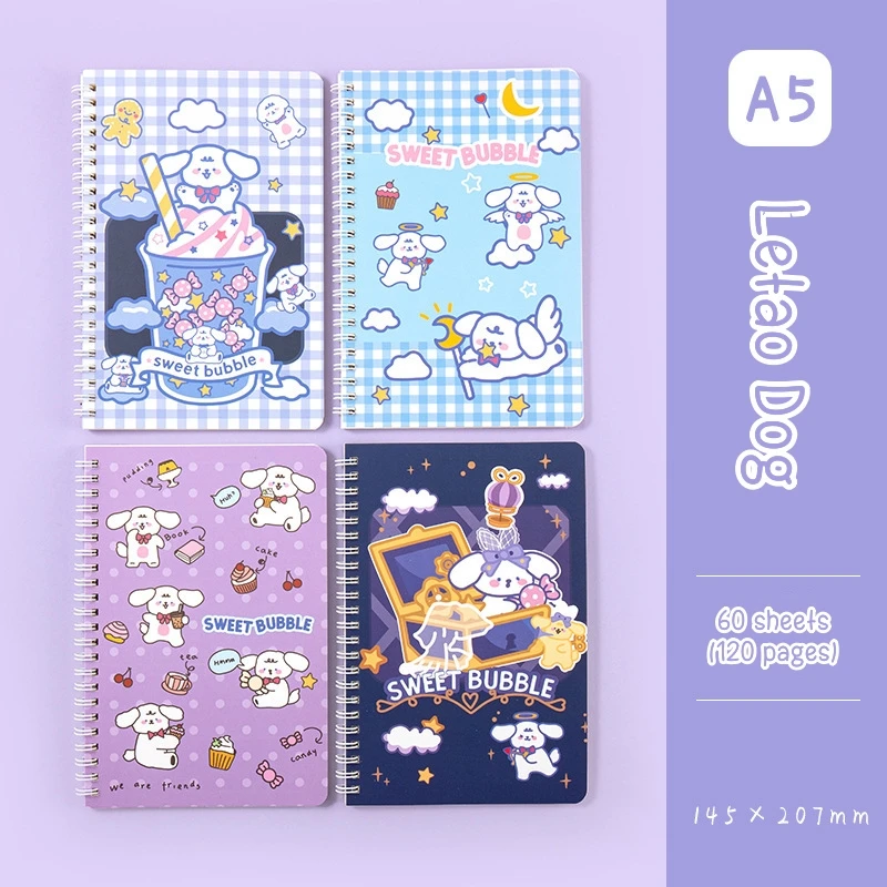 Wholesale Student Cute Notepad A5 Spiral Notebook Customizable Cute Journal Notebook Libretas