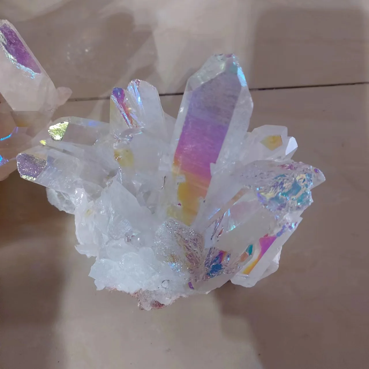 Donghai Wholesale Natural clear quartz Cluster angel aura High Quality Rough  Clear Crystal cluster For  decoration