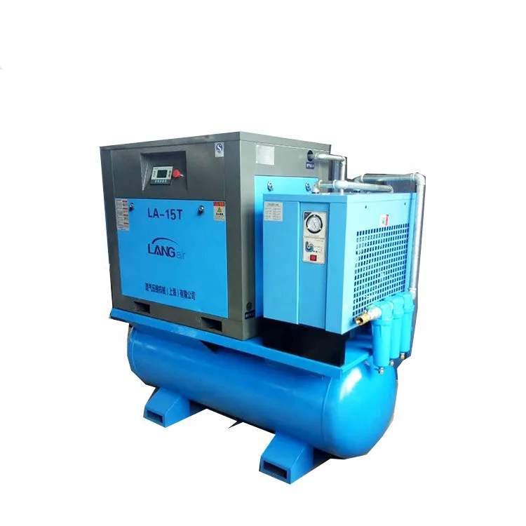 All In One Silent Combined Mobile Compressor Rotary Air Integrited Compressor for Pump Machine