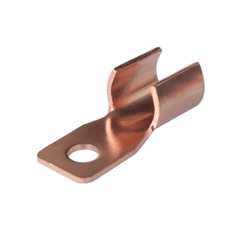 Red copper open nose type OT series cable lug terminal connector crimped compressed lug cable joint