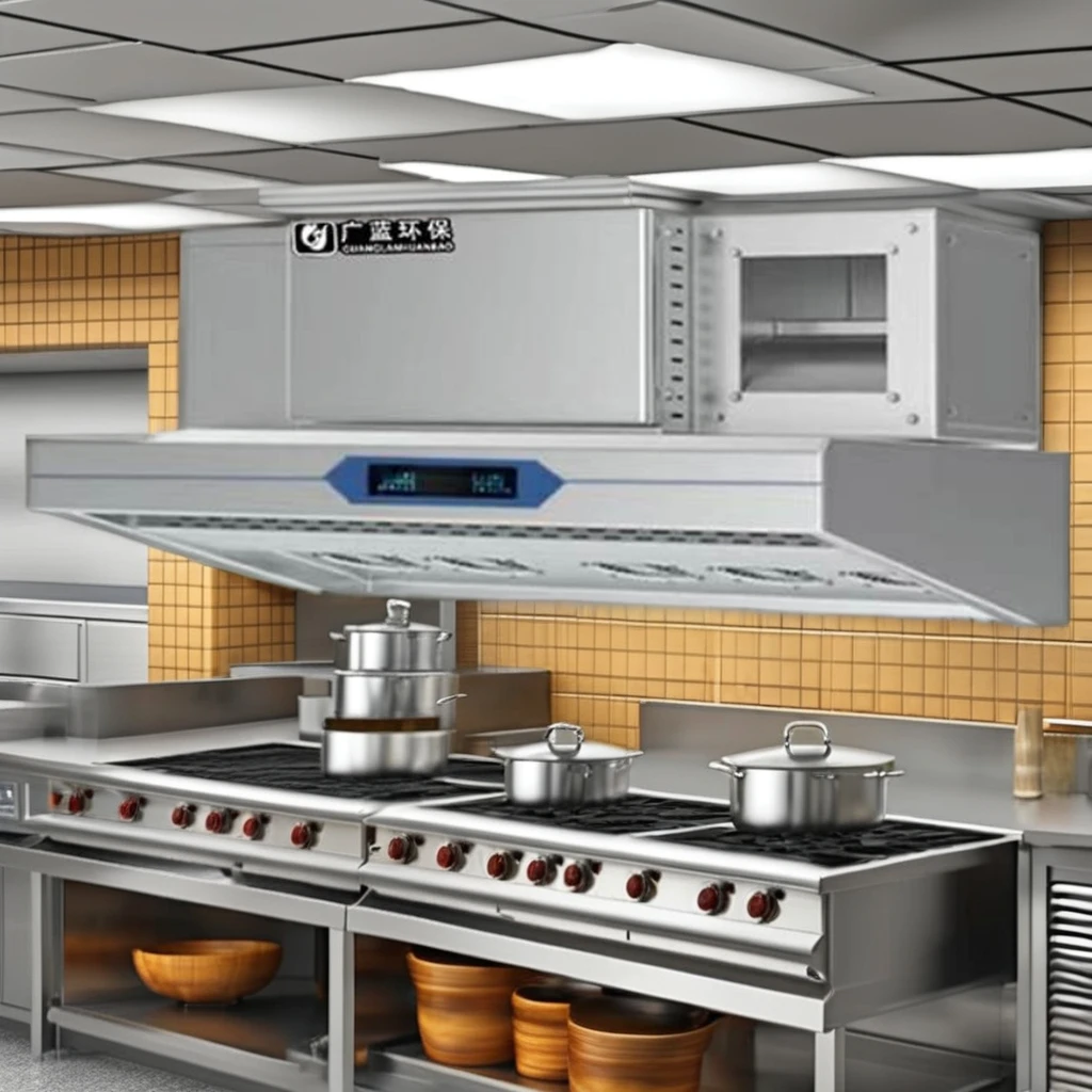 commercial kitchen exhaust the  factory manufacturer chimney extractor ESP smart range hood