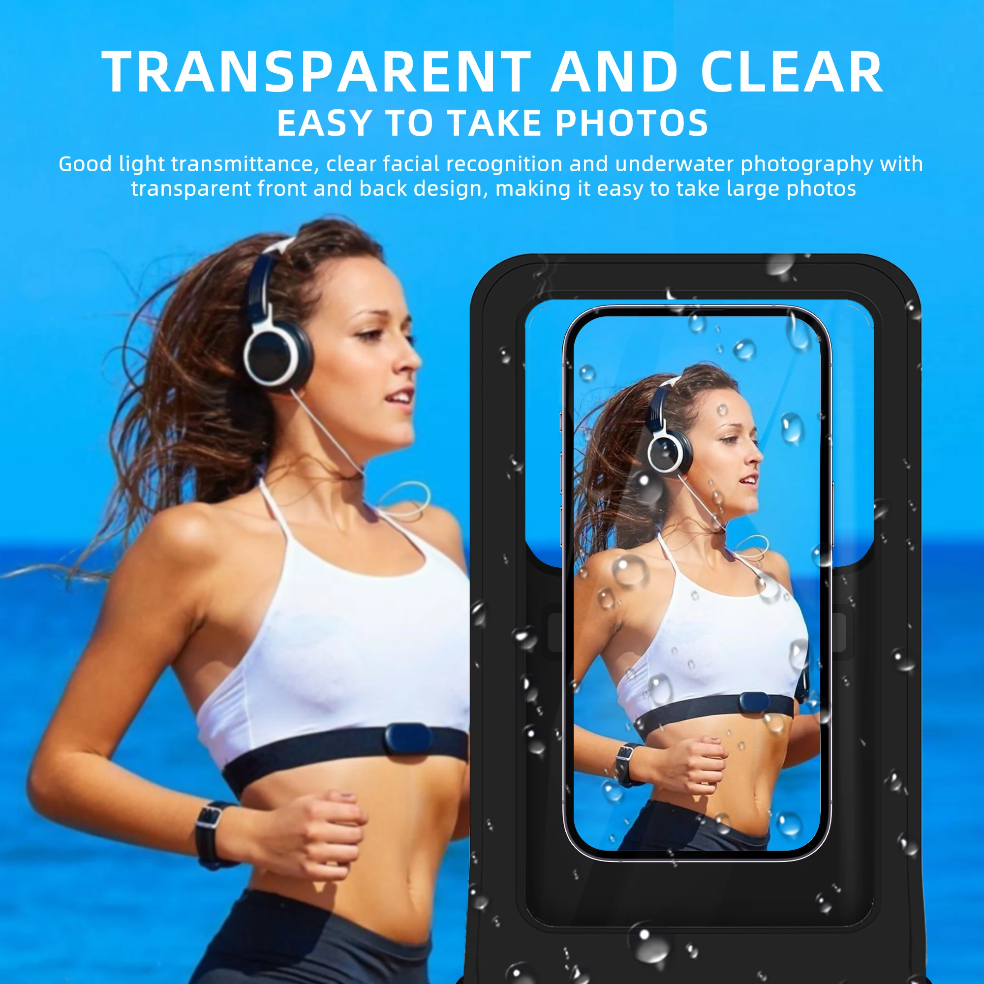 Wholesale Waterproof Cell Phone Bag Pouch Case IPX8 Mobile Phone Bag With Adjustable Lanyard For Outdoor