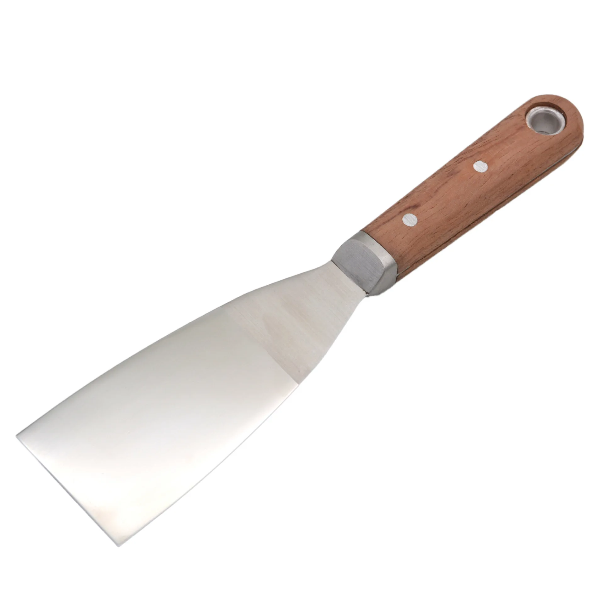 Master Japan Style Painting Tools Rose Wooden Handle Complete Blade Scraper Stainless Steel Putty Knife for BBQ,Drywall Cleaning