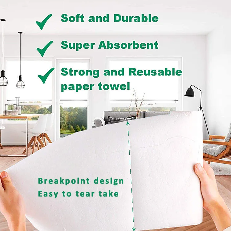 Biodegradable Organic Kitchen Washable Bamboo Reusable Paper Towels,Bamboo Kitchen Wipes