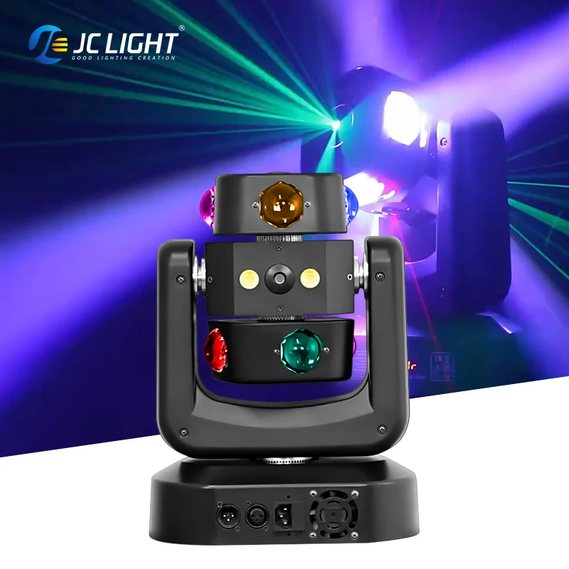 Rgbw 41n1 Hot Wheel Single Head Dj Disco Stage Party Lights Led Beam Strobe Moving Head Laser Lights Dmx
