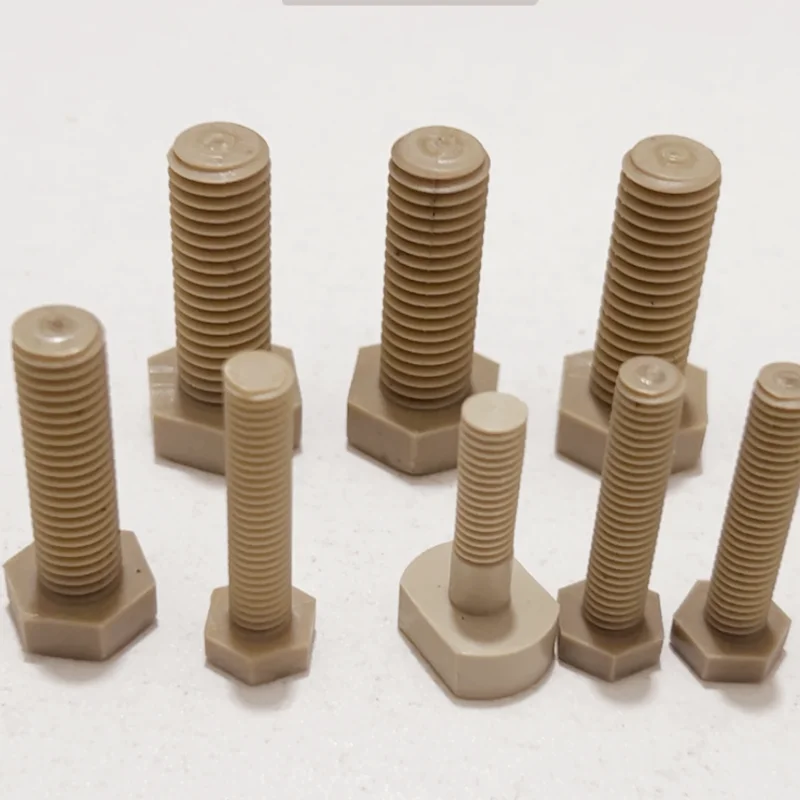 Высокотемпературный водонепроницаемый инженерный пластиковый винтовой болт M2 M3 M4