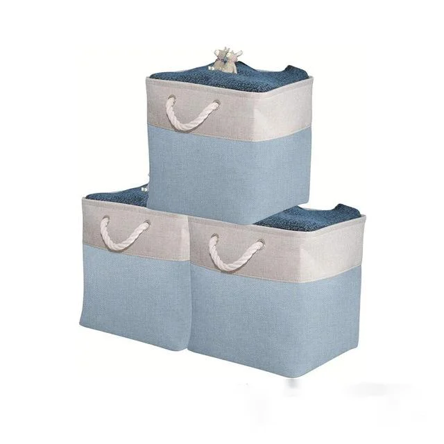 Оптовая продажа, Большая складная корзина для хранения ткани, домашняя кубическая корзина, корзина, Органайзер