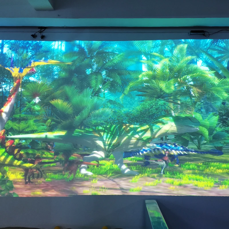 high quality interactive wall projection augmented reality system Wall Projector 3D Projection with painting game