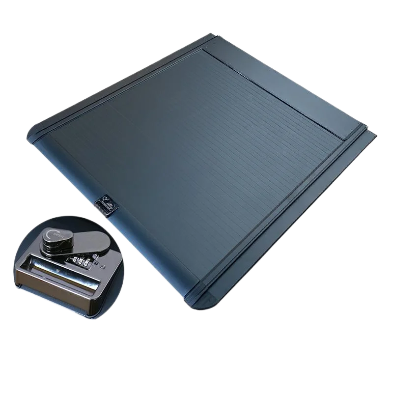 Upgrade stainless steel combination lock Aluminum Manual Hard Tonneau Cover  for Nissan TITAN
