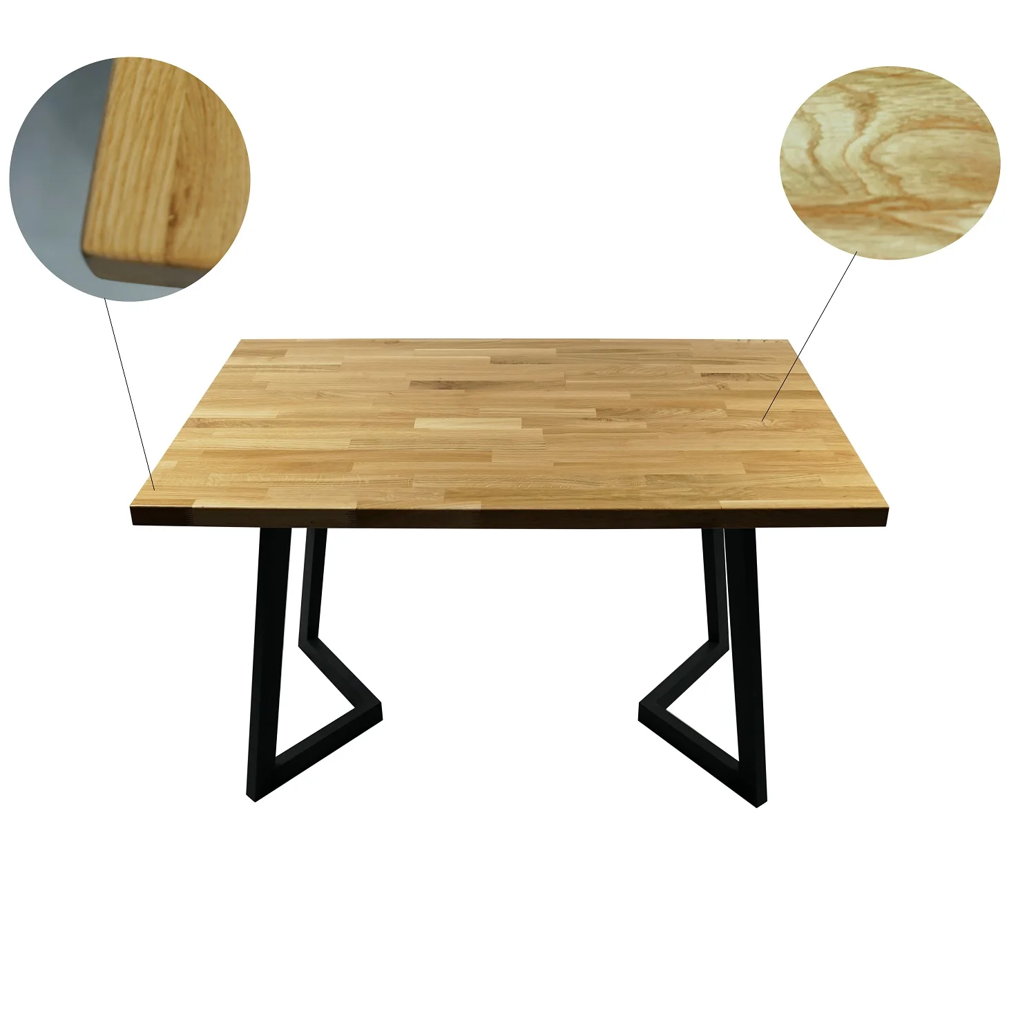 Restaurant white oak solid wood butcher block table top hotel Furniture OEM/ODM