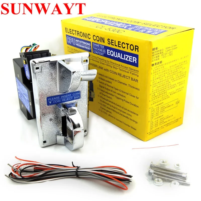 CL-530 Zinc alloy electronic Comparison CPU Quick insert coin acceptor selector from arcade game machine