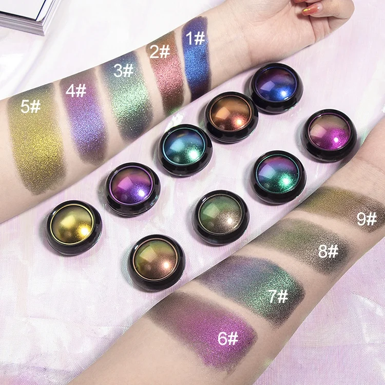 
Single High Pigment Makeup Private Label Duochrome Chameleon Eyeshadow 