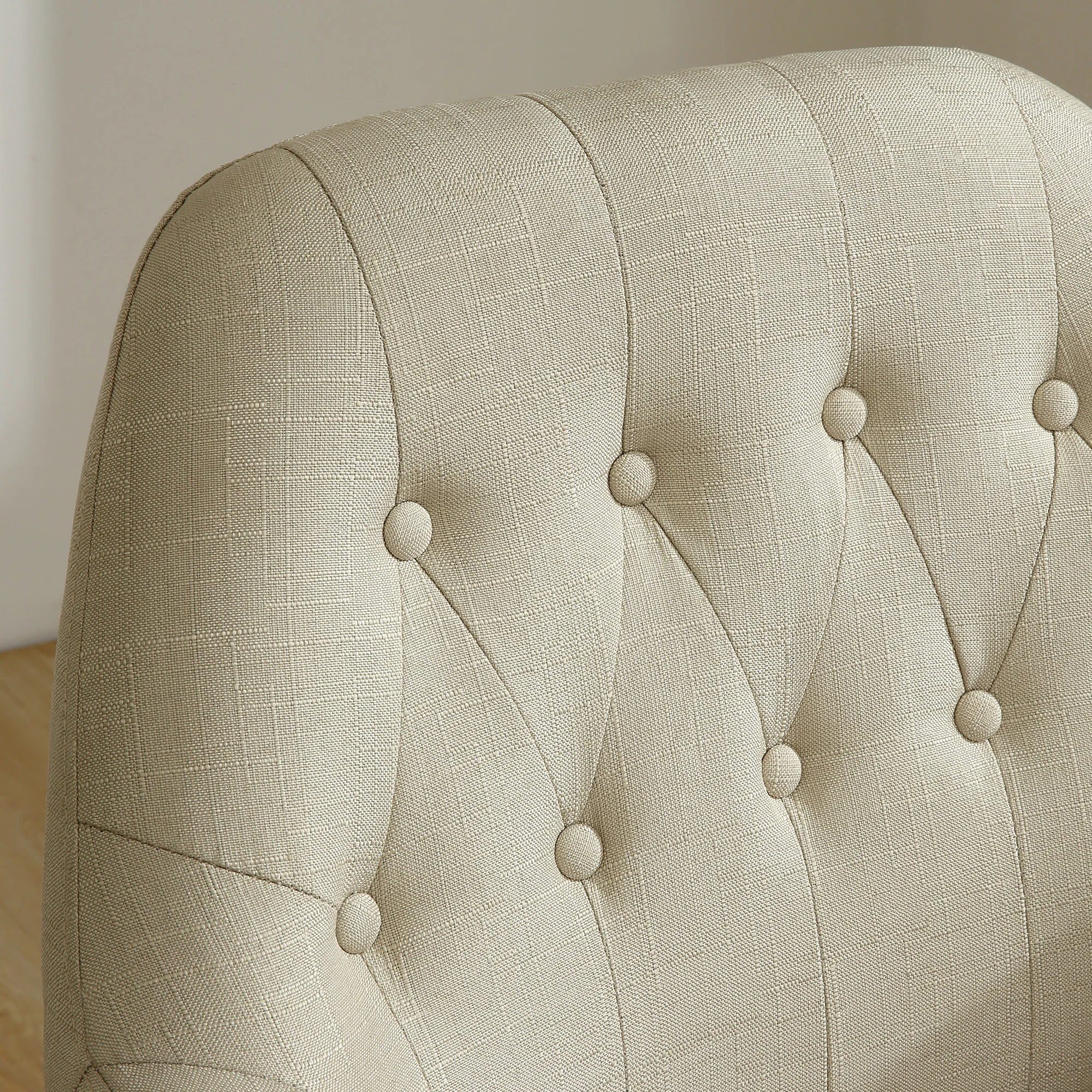 Современный стул для гостиной с деревянными ножками тканевый мягкий стул