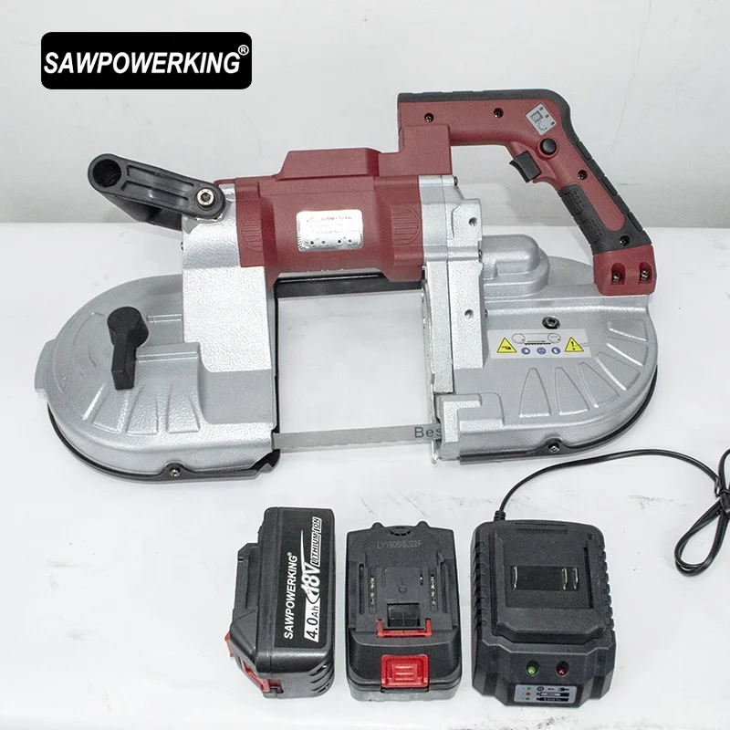 
SAWPOWERKING 18V li-ion lithium batteryPortable Band Saw Machine 