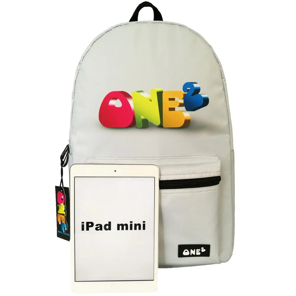 2016one2 Design Korean Style Printed High School Backpack