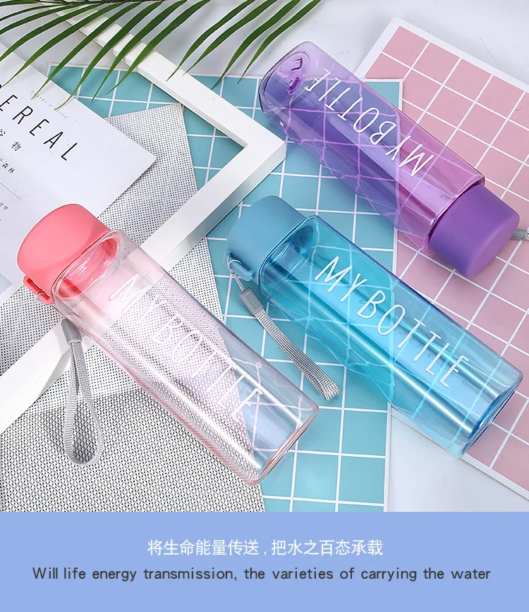 
2021 New ideas can be customized personality trend the plastic cup water bottle sports 