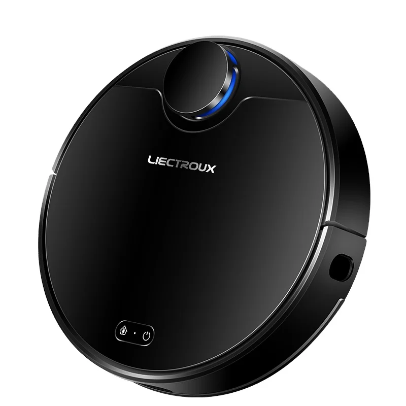 2022 Best Advanced LIECTROUX Laser Robot Vacuum Cleaner ZK901 with 5000Mah Li-ion Battery Hand Drawing Virtual Blacker on APP