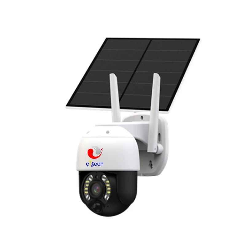 Outdoor PTZ Rotate Security Surveillance Camera PIR And Human Detection HD GSM SIM Card LTE Waterproof IP Camera Solar Wireless