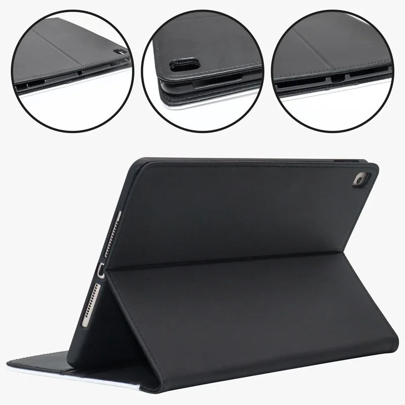 Custom Sublimation Blank Printing Leather Protective Smart tablet Cover Case  for ipad pro air 3