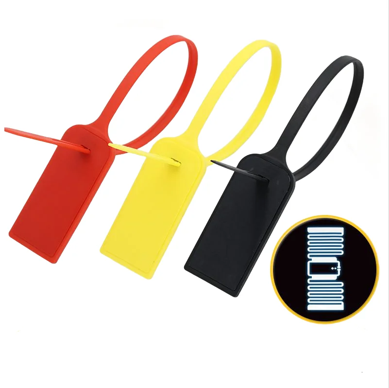 15inch 380mm High security Pull Tight RFID Plastic Seal Tamper Seals Truck Container Security Plastic Seal for Products