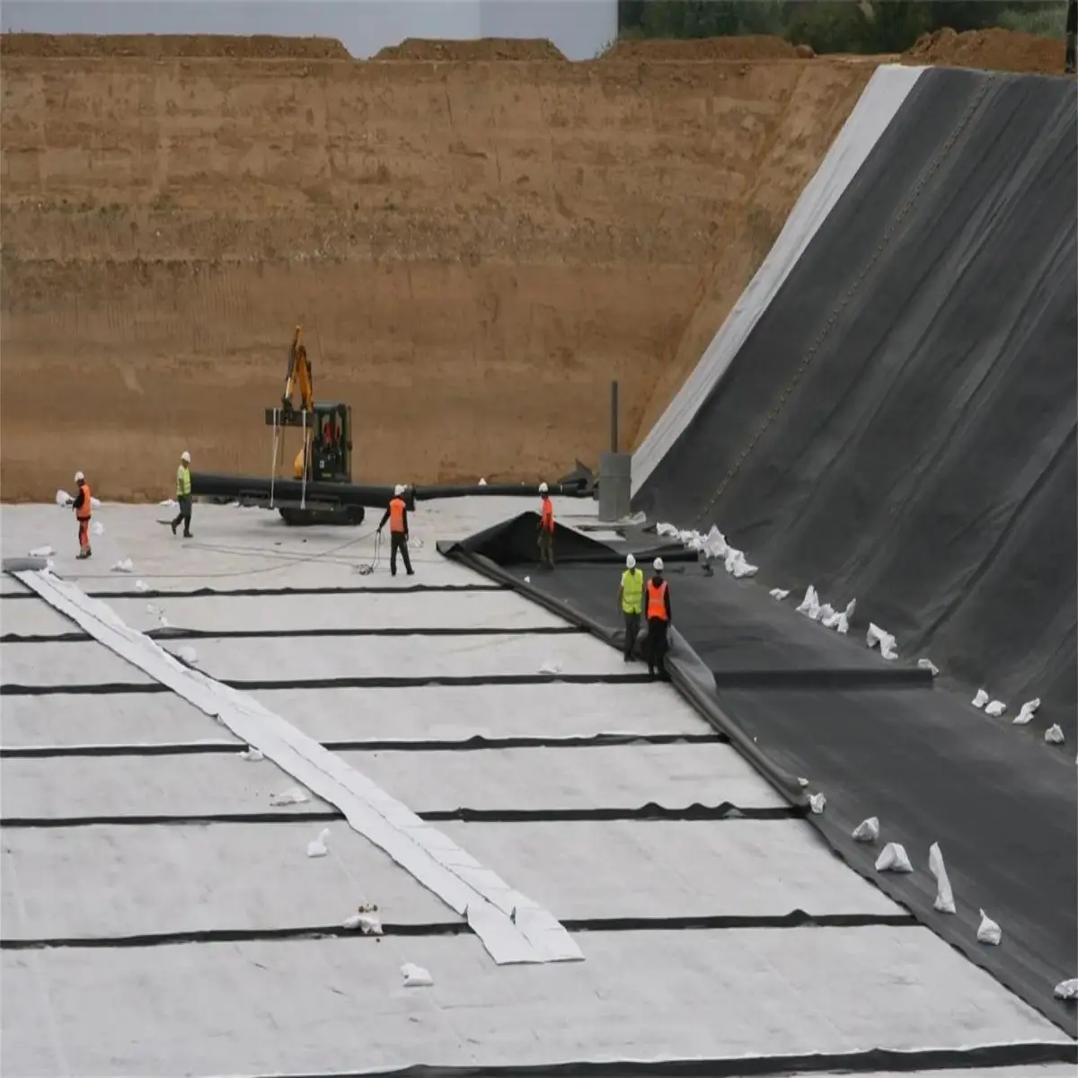 Сделано в Китае геомембрана HDPE черная синяя зеленая для бассейна наземный лайнер наружная